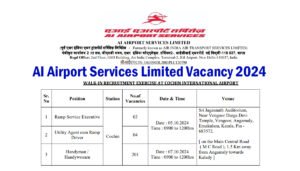AI Airport Services Limited Vacancy 2024