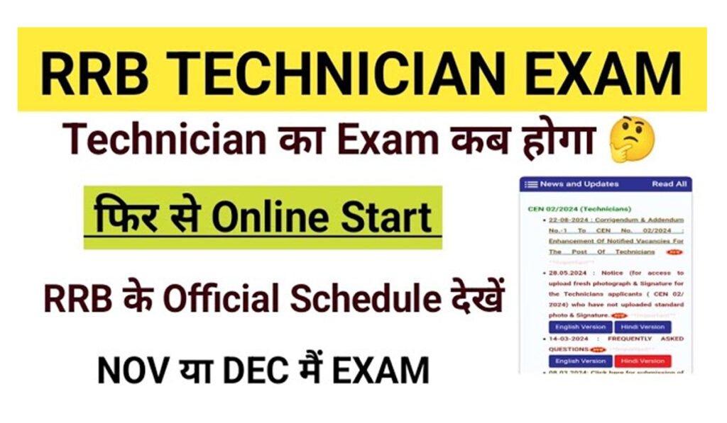 RRB Technician Re-Open Recruitment 2024