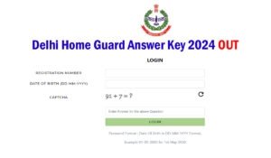 Delhi Home Guard Answer Key 2024
