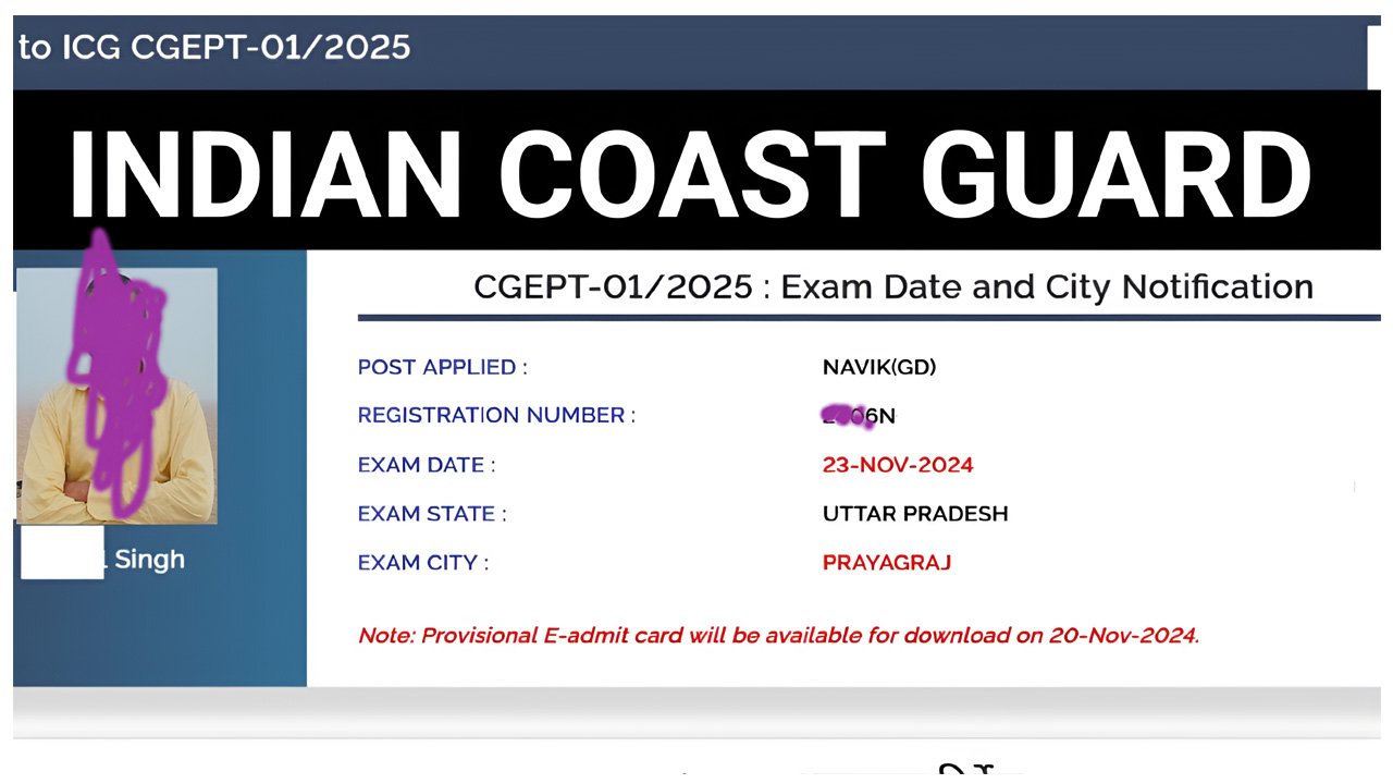 Indian Coast Guard Admit Card 2024