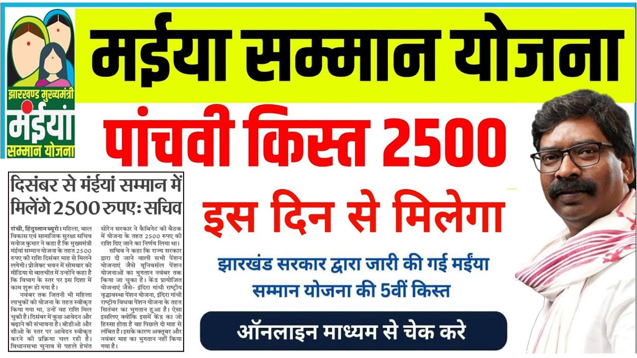 Maiya Samman Yojana 5th Kist