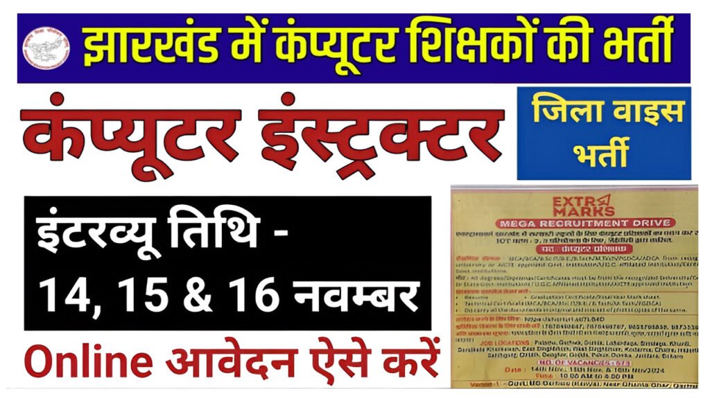 Jharkhand Computer Teacher Vacancy 2024