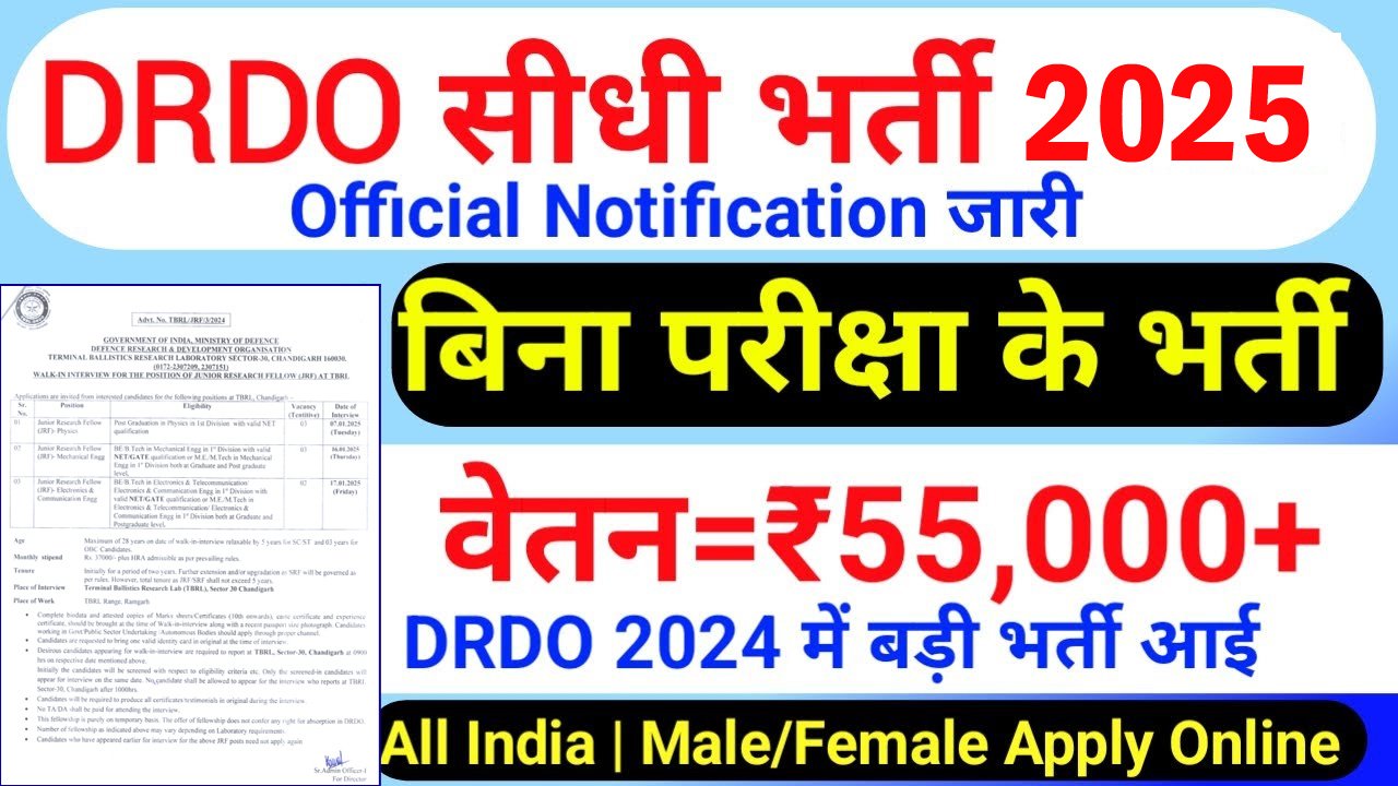 DRDO Recruitment 2024