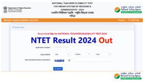NTET Result 2024
