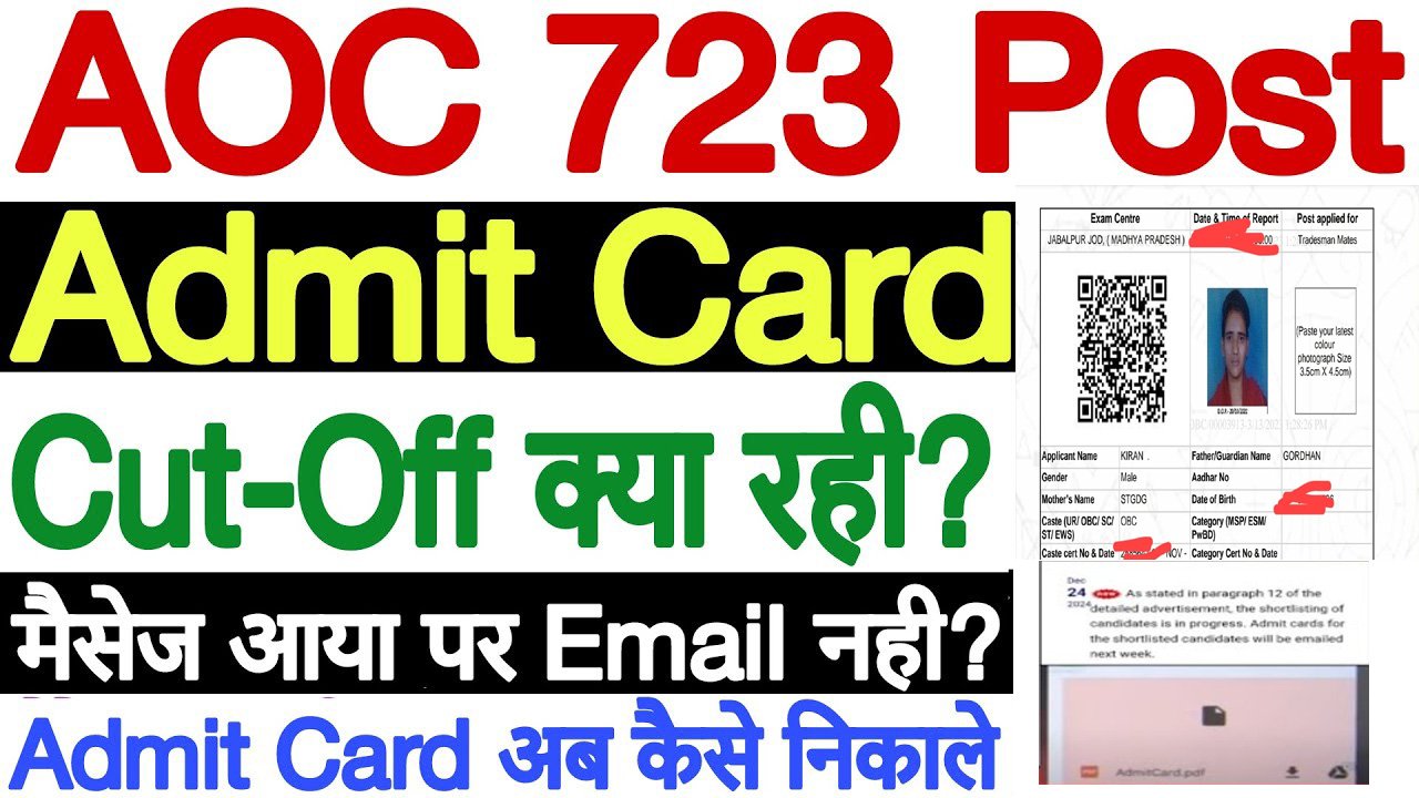 AOC Admit Card 2024-25
