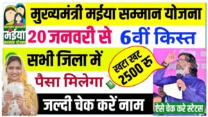 Maiya Samman Yojana 6th Installment Date