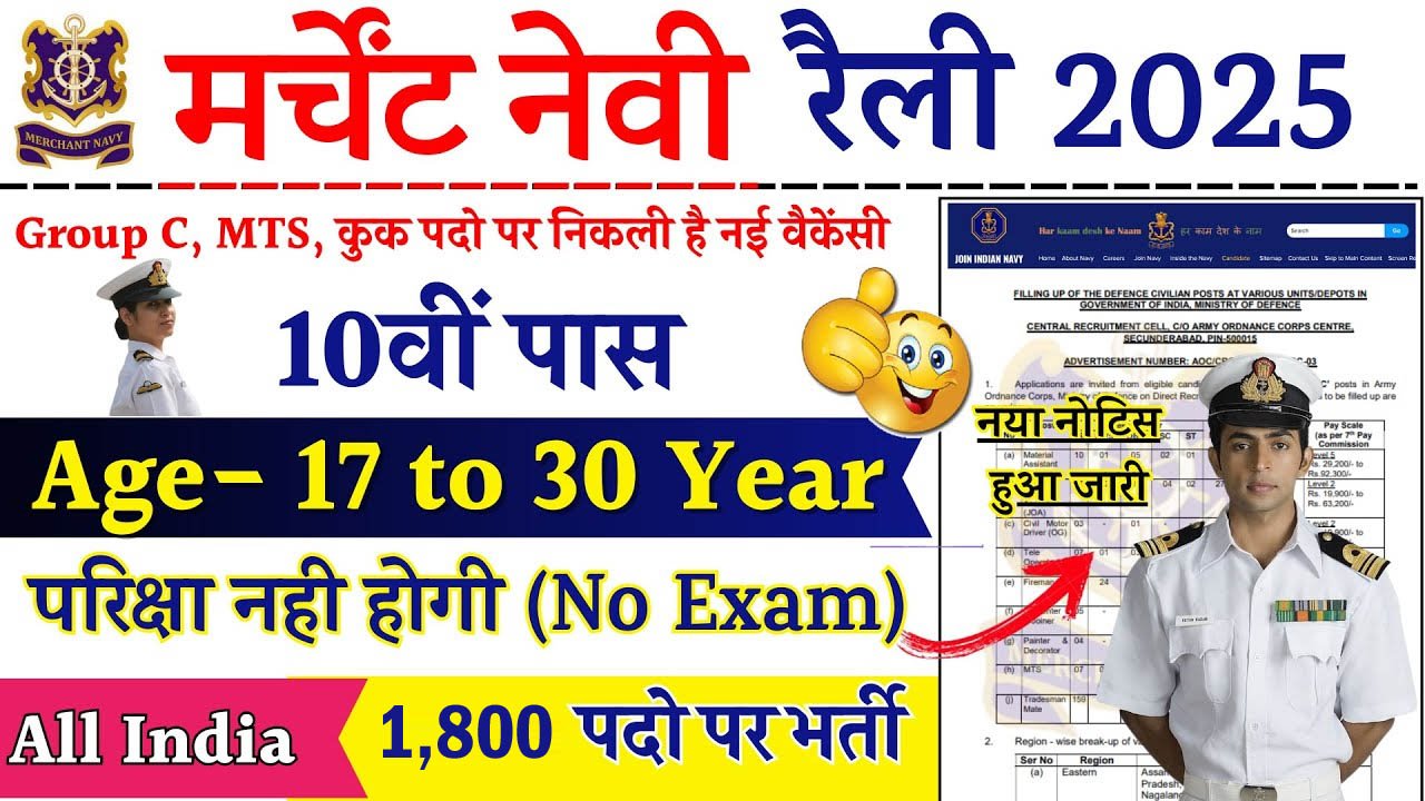 Merchant Navy Recruitment 2025