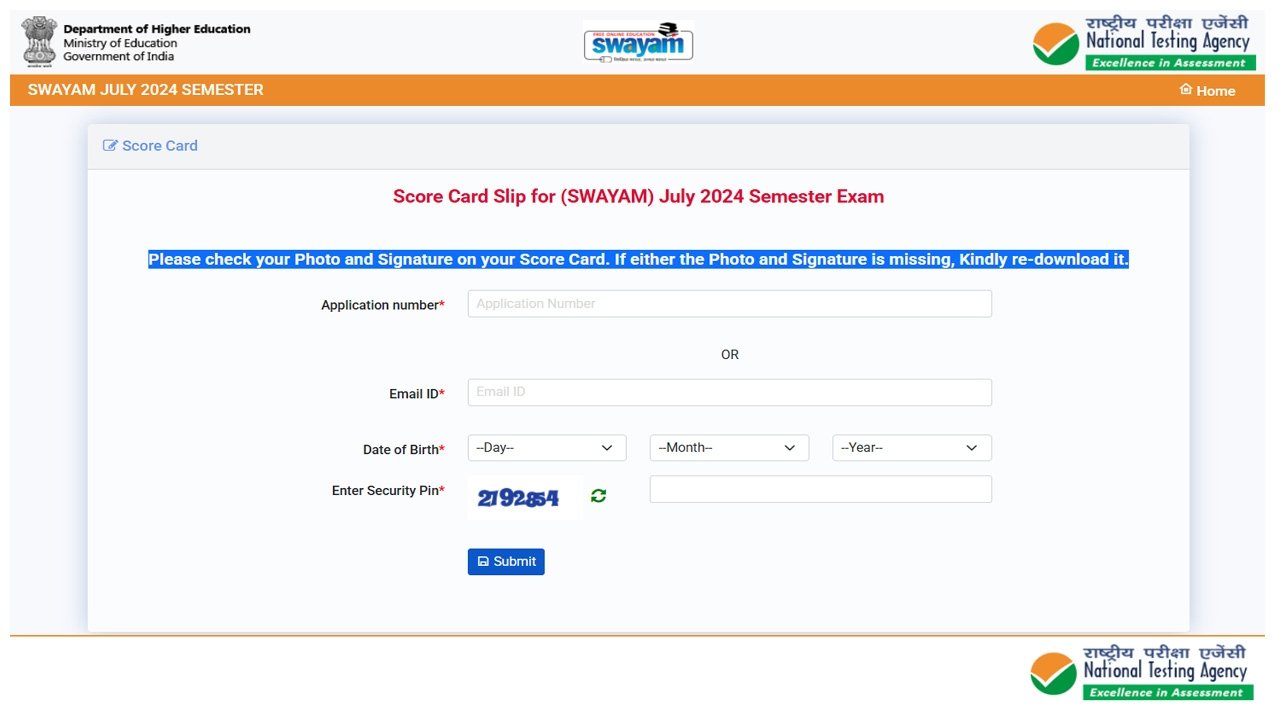 NTA SWAYAM Result 2025