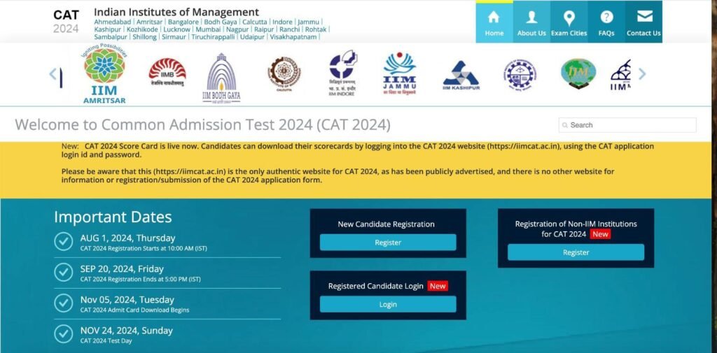 CAT Registration 2025