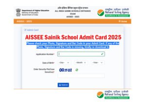 AISSEE Sainik School Admit Card 2025