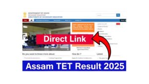 Assam TET Result 2025