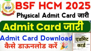 BSF Admit Card 2025