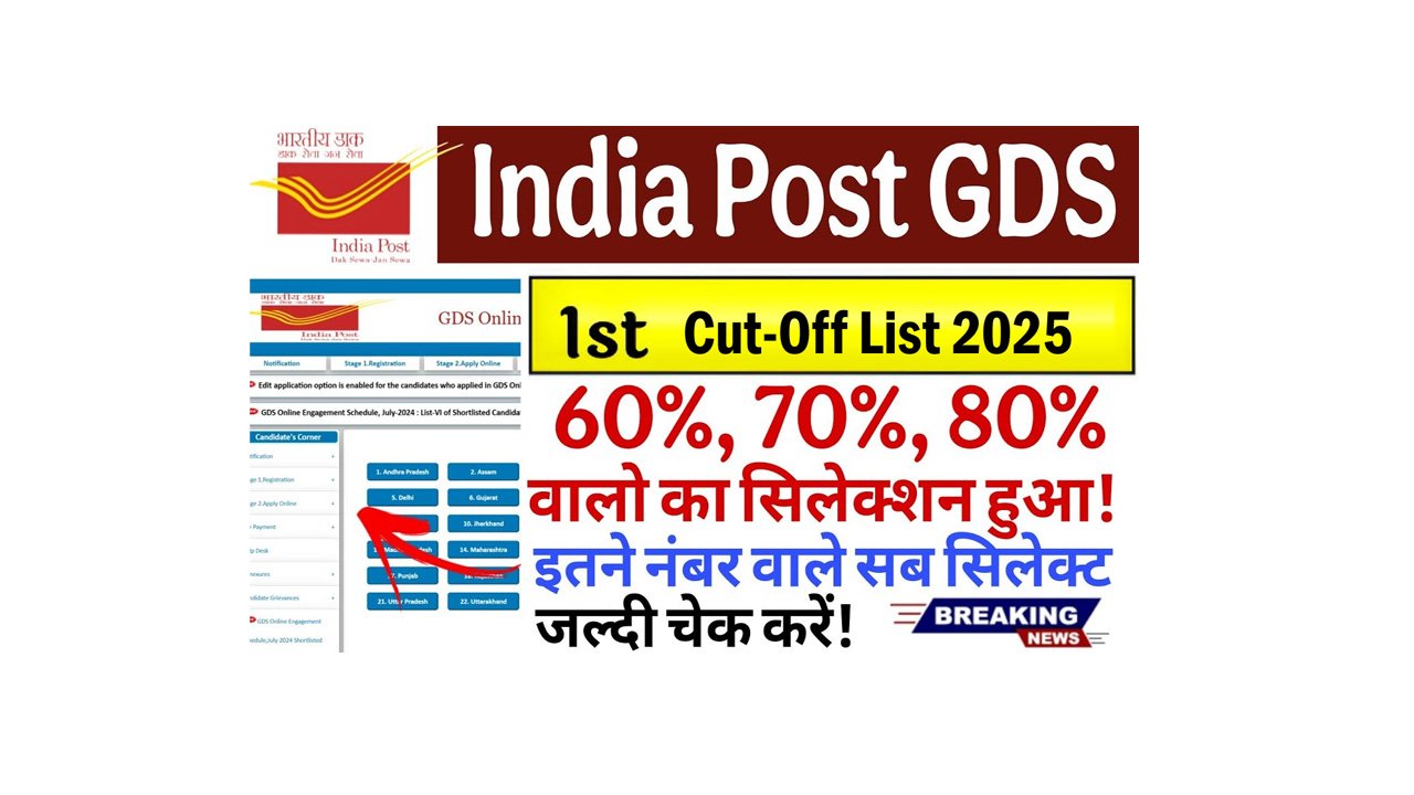 India Post GDS Cut-Off 2025