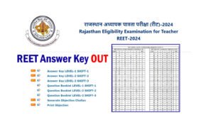 REET Answer Key Download 2025