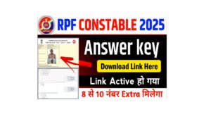 RPF Constable Answer Key 2025