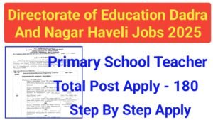 Dadra And Nagar Haveli Primary School Teacher Bharti 2025