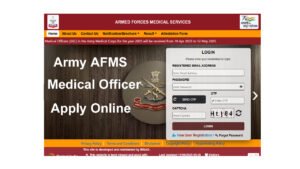 Army AFMS MO Recruitment 2025