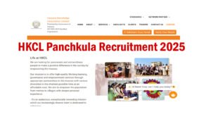 HKCL Panchkula Recruitment 2025