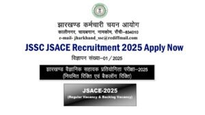 JSSC JSACE Recruitment 2025