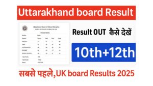Uttarakhand Board Class 10th 12th Result 2025