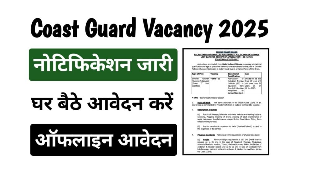 Indian Coast Guard Group C Recruitment 2025