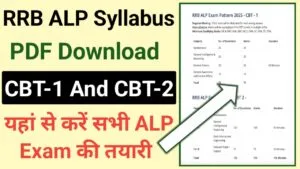 RRB ALP Syllabus 2025