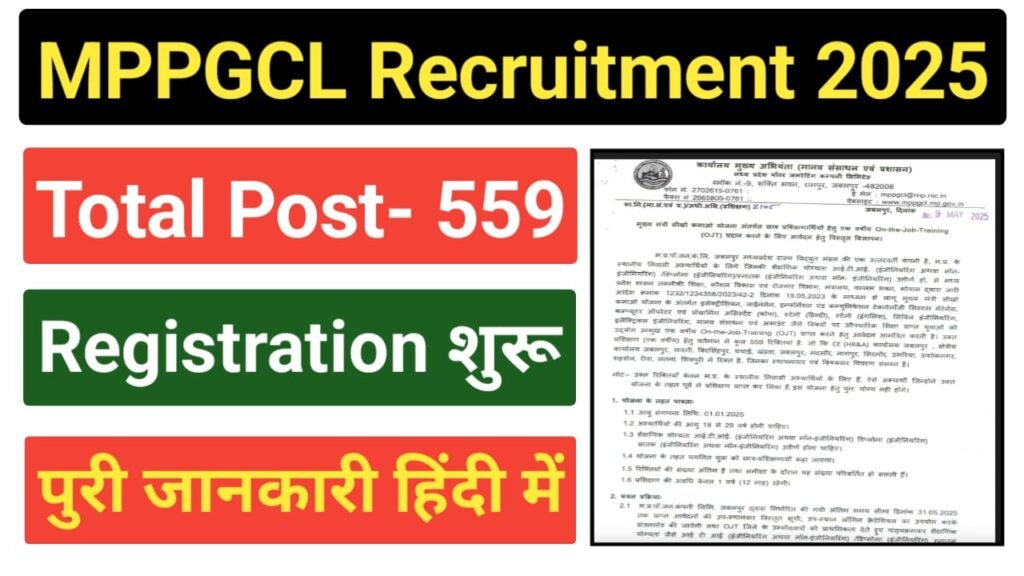 MPPGCL Recruitment 2025
