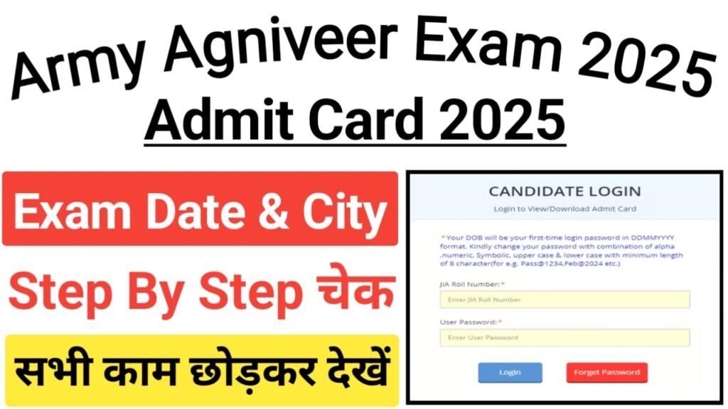 Indian Army Agniveer Admit Card 2025