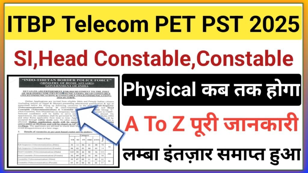 ITBP Telecomications PET PST 2025