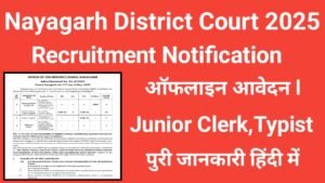Nayagarh District Court Recruitment 2025