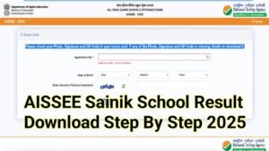AISSEE Sainik School Result 2025