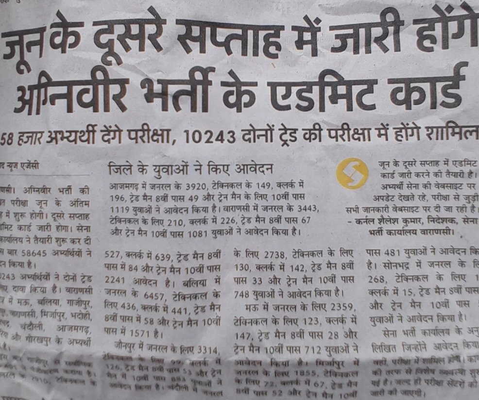 Indian Army Agniveer Exam Admit Card Download 2025