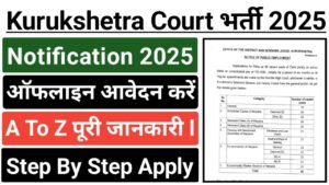 Kurukshetra Court Clerk Recruitment 2025