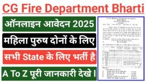 CG Fire Department Recruitment 2025
