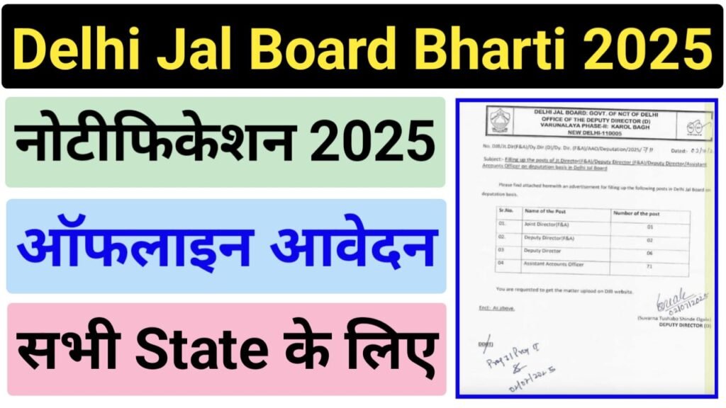 Delhi Jal Board ACO Recruitment 2025