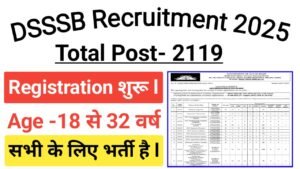 DSSSB Jail Warder And PGT Recruitment 2025