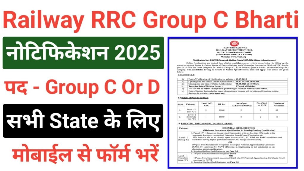 RRC Group C And D Vacancy 2025