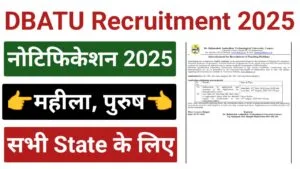 DBATU Professor Recruitment 2025